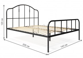 Кровать Милена 140х200 черная в Нягани - nyagan.mebel24.online | фото