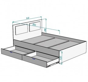 Кровать Ольга L42 (1400) 2 ящика в Нягани - nyagan.mebel24.online | фото 5