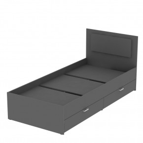 Кровать Ольга L47 (900) 2 ящика (Графит) в Нягани - nyagan.mebel24.online | фото