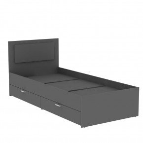 Кровать Ольга L48 (900) 2 ящика (Графит) в Нягани - nyagan.mebel24.online | фото