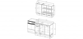 Кухонный гарнитур Антик 1200 (Стол. 38мм) в Нягани - nyagan.mebel24.online | фото 2
