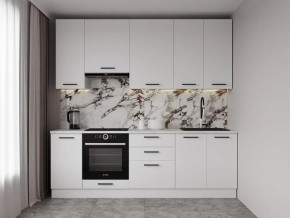 Кухонный гарнитур Белый Глянец 2400 h950 (Стол. 26мм) в Нягани - nyagan.mebel24.online | фото 1