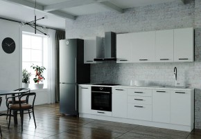 Кухонный гарнитур Белый Глянец 2800 (Стол. 26мм) в Нягани - nyagan.mebel24.online | фото 1
