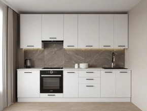 Кухонный гарнитур Белый Глянец 3000 h950 (Стол. 38мм) в Нягани - nyagan.mebel24.online | фото