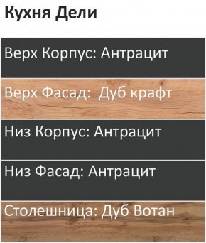 Кухонный гарнитур Дели 1000 (Стол. 26мм) в Нягани - nyagan.mebel24.online | фото 3