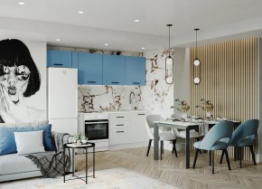 Кухонный гарнитур Капри 2550 (Стол. 26мм) в Нягани - nyagan.mebel24.online | фото