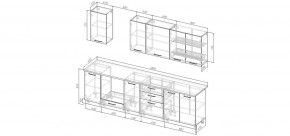 Кухонный гарнитур Санторини 2800 (Стол. 26мм) в Нягани - nyagan.mebel24.online | фото 2