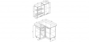 Кухонный гарнитур Старое Дерево 1000*1000 (Стол. 26мм) в Нягани - nyagan.mebel24.online | фото 2