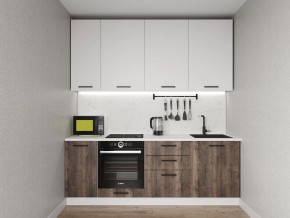 Кухонный гарнитур Старое Дерево 2200 h950 (Стол. 38мм) в Нягани - nyagan.mebel24.online | фото 1