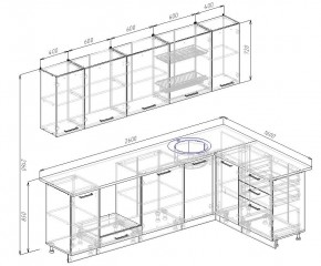 Кухонный гарнитур угловой Демо 2600х1600 (Стол. 38мм) в Нягани - nyagan.mebel24.online | фото 2