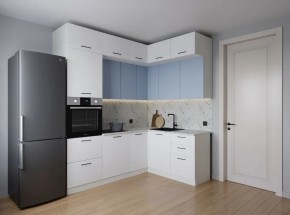 Кухонный гарнитур угловой Капри 2200*1700 (Стол. 38мм) в Нягани - nyagan.mebel24.online | фото
