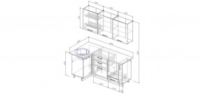Кухонный гарнитур угловой Руанда 1000х1800 (Стол. 26мм) в Нягани - nyagan.mebel24.online | фото 2