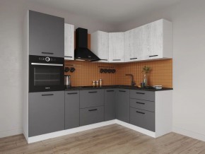Кухонный гарнитур угловой Санторини 2400*1600 (Стол. 38мм) в Нягани - nyagan.mebel24.online | фото