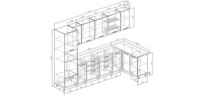 Кухонный гарнитур угловой Санторини 3200*1400 (Стол. 26мм) в Нягани - nyagan.mebel24.online | фото 2