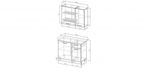 Кухонный гарнитур Виола 1000 (Стол. 38мм) в Нягани - nyagan.mebel24.online | фото 3