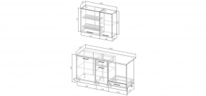 Кухонный гарнитур Виола 1600 (Стол. 38мм) в Нягани - nyagan.mebel24.online | фото 2