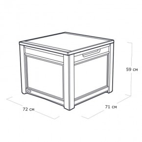 Квадратный сундук Cube Rattan 208 л в Нягани - nyagan.mebel24.online | фото 5