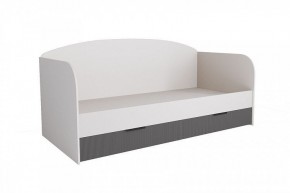 ЛАВИС ДКД 2000.1 Кровать с ящиками 900 (белый/графит софт) в Нягани - nyagan.mebel24.online | фото