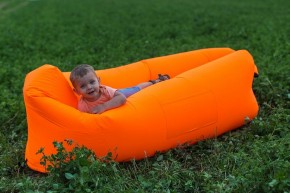 Лежак надувной Lamzac Airpuf Оранжевый в Нягани - nyagan.mebel24.online | фото 4