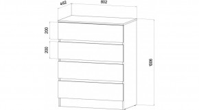 ЛЕНОРА Спальный гарнитур (модульный) графит в Нягани - nyagan.mebel24.online | фото 3