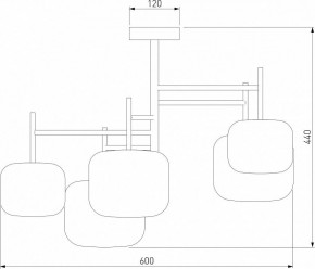 Люстра на штанге Eurosvet Jar 70128/5 золото в Нягани - nyagan.mebel24.online | фото 3