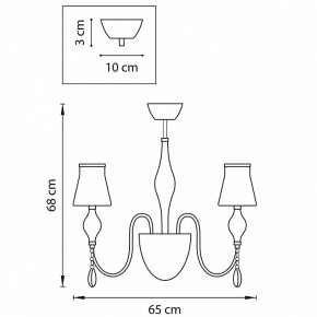 Люстра на штанге Lightstar Escica 806050 в Нягани - nyagan.mebel24.online | фото 6