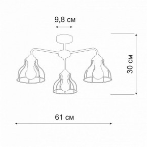 Люстра на штанге Vitaluce V3102 V3102-1/3PL в Нягани - nyagan.mebel24.online | фото 2