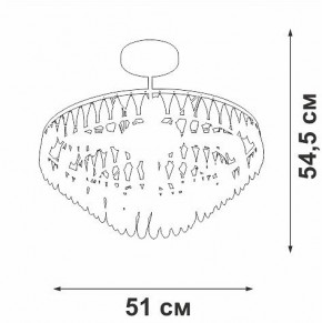 Люстра на штанге Vitaluce V5352 V5352-1/5PL в Нягани - nyagan.mebel24.online | фото