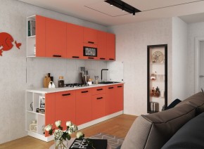 Модульная кухня Осло карбон манго в Нягани - nyagan.mebel24.online | фото 1