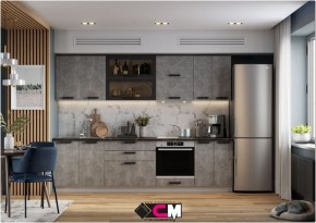 Модульная кухня Пасаденна ателье светлое в Нягани - nyagan.mebel24.online | фото 1