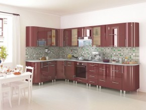 Модульная кухня Танго бордо в Нягани - nyagan.mebel24.online | фото 4