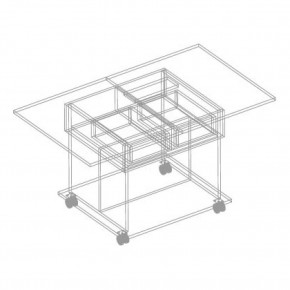 МОНИКА Стол журнальный раскладной в Нягани - nyagan.mebel24.online | фото 3
