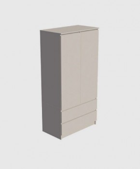 МОРИ МШ 900.1 Шкаф с 2-мя дв. и 2-мя ящ. (Сатин) в Нягани - nyagan.mebel24.online | фото 2