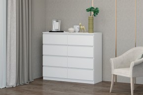МС "Хилтон" Комод №3 1200 (8 ящ.) белый текстурный в Нягани - nyagan.mebel24.online | фото