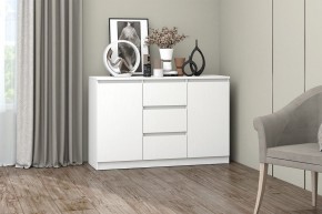 МС "Хилтон" Комод №4 1200 (белый текстурный) в Нягани - nyagan.mebel24.online | фото