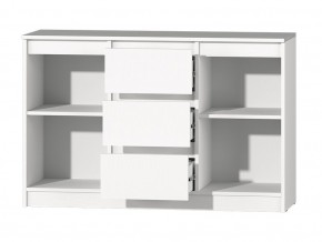 МС "Хилтон" Комод №4 1200 (белый текстурный) в Нягани - nyagan.mebel24.online | фото 3