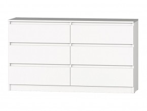 МС "Хилтон" Комод №5 1400 (6 ящ.) белый текстурный в Нягани - nyagan.mebel24.online | фото 2
