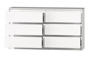 МС "Хилтон" Комод №5 1400 (6 ящ.) белый текстурный в Нягани - nyagan.mebel24.online | фото 3
