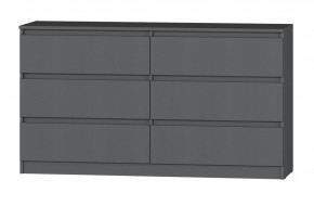 МС "Хилтон" Комод №5 1400 (6 ящ.) графит в Нягани - nyagan.mebel24.online | фото 2