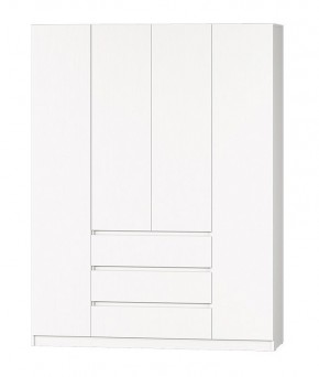 МС "Хилтон" Шкаф №1 1600 (Белый текстурный) в Нягани - nyagan.mebel24.online | фото 2