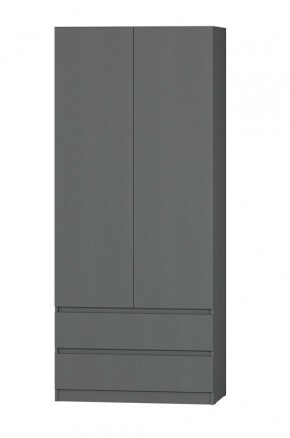 МС "Хилтон" Шкаф №3 900 (Графит) в Нягани - nyagan.mebel24.online | фото 2