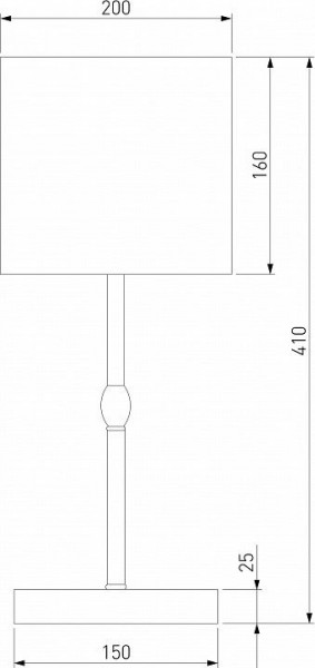 Настольная лампа декоративная Eurosvet Notturno 01162/1 черный в Нягани - nyagan.mebel24.online | фото 4