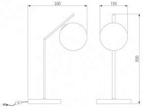 Настольная лампа декоративная Eurosvet Shape 01213/1 хром в Нягани - nyagan.mebel24.online | фото 3