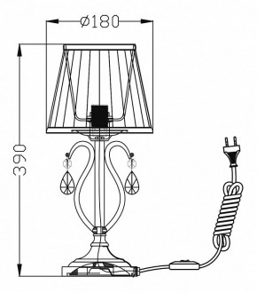 Настольная лампа декоративная Maytoni Brionia ARM172-01-G в Нягани - nyagan.mebel24.online | фото 2