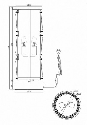 Настольная лампа декоративная Maytoni Puntes MOD043TL-02CH в Нягани - nyagan.mebel24.online | фото 4