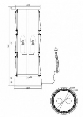 Настольная лампа декоративная Maytoni Puntes MOD043TL-02G в Нягани - nyagan.mebel24.online | фото 3