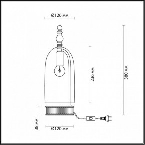 Настольная лампа декоративная Odeon Light Bell 4892/1T в Нягани - nyagan.mebel24.online | фото 6