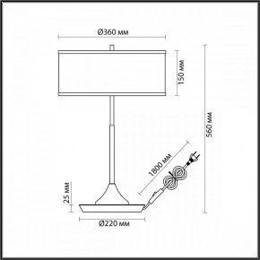 Настольная лампа декоративная Odeon Light Bergi 5064/2T в Нягани - nyagan.mebel24.online | фото 8