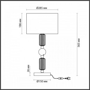 Настольная лампа декоративная Odeon Light Candy 4861/1T в Нягани - nyagan.mebel24.online | фото 4