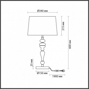 Настольная лампа декоративная Odeon Light Homi 5040/1T в Нягани - nyagan.mebel24.online | фото 4